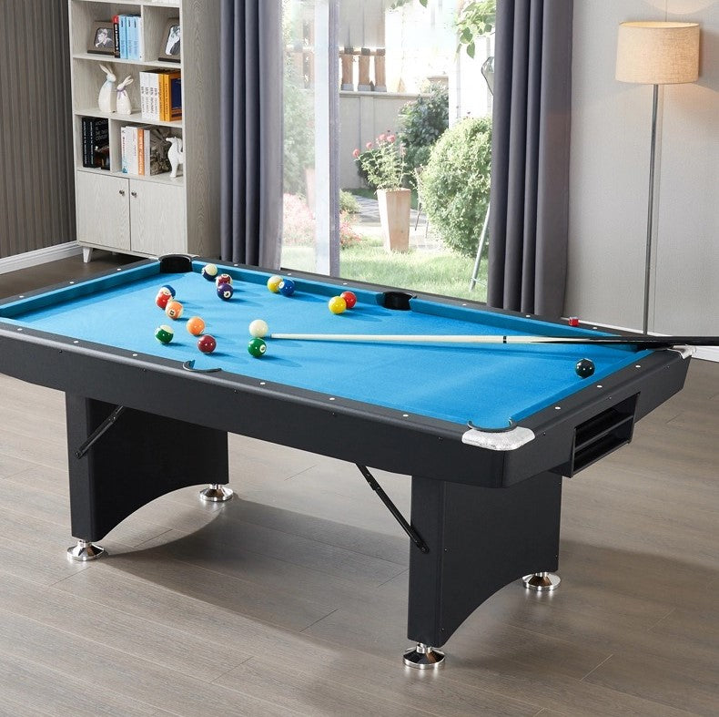 Kahomvis 65.75 in. 3 in 1 Fold Multi-Game Table Blue Velvet Cloth Pool Table  Ping Pong Table with Steel Frame and Accessories DOB-LKW1-611 - The Home  Depot